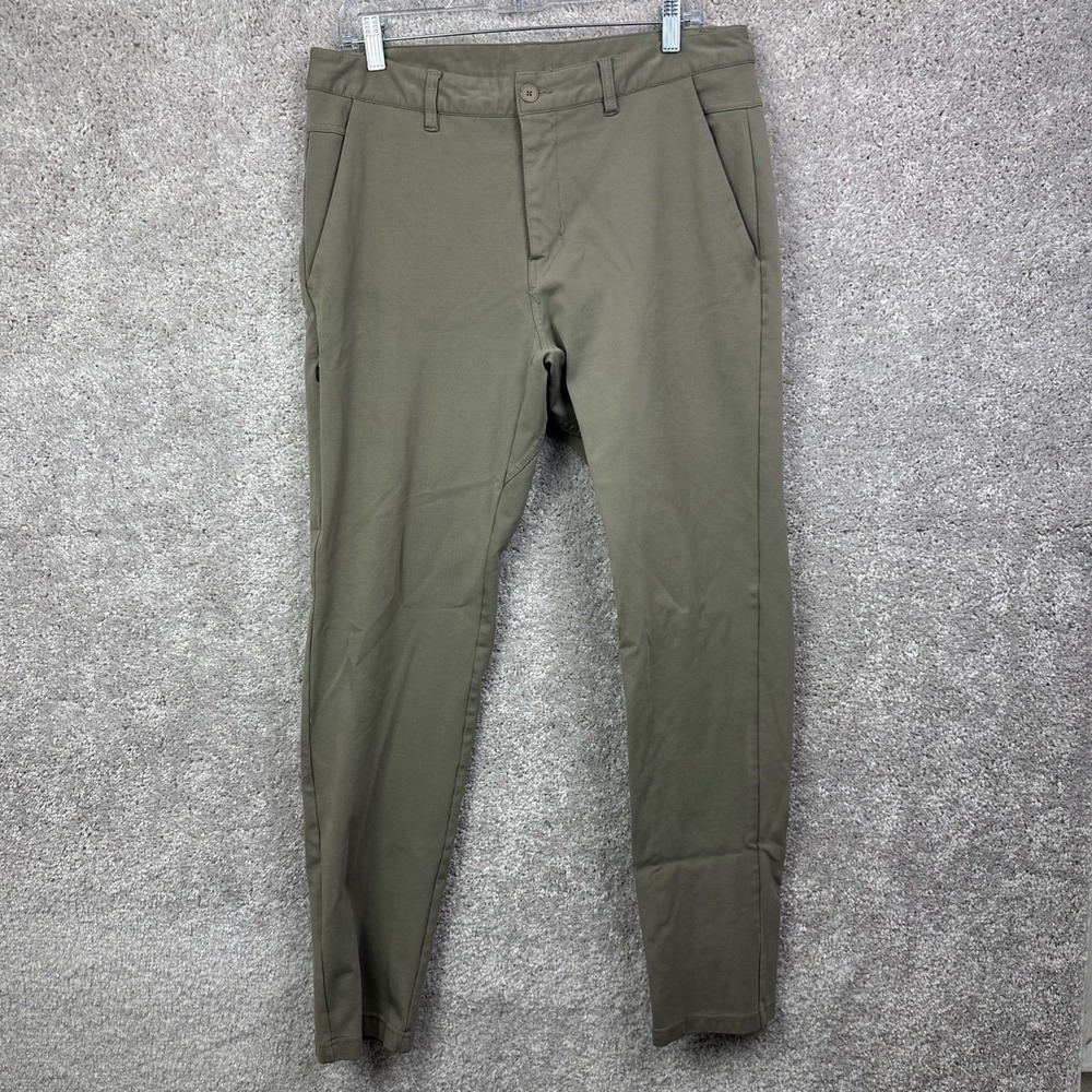 Bylt Pants Mens Large Brown Everyday‎ Pants 2.0 Stretch Casual Performance